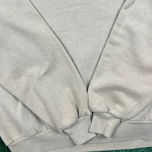 Vintage Jerzees Crewneck Sweatshirt Mens XL Beige Brown USA 50/50 Blank 90s - Picture 7 of 9